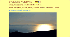 Desktop Screenshot of antiparos-milos.com